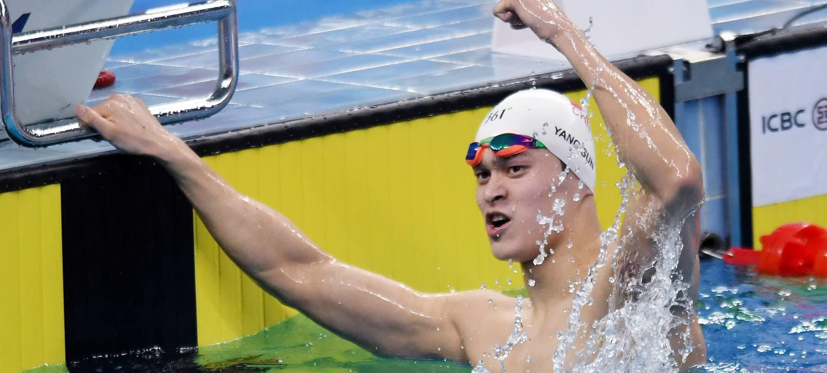 中国游泳选手孙杨进入男子米自由泳决赛 中国游泳选手孙杨进入男子米自由泳决赛